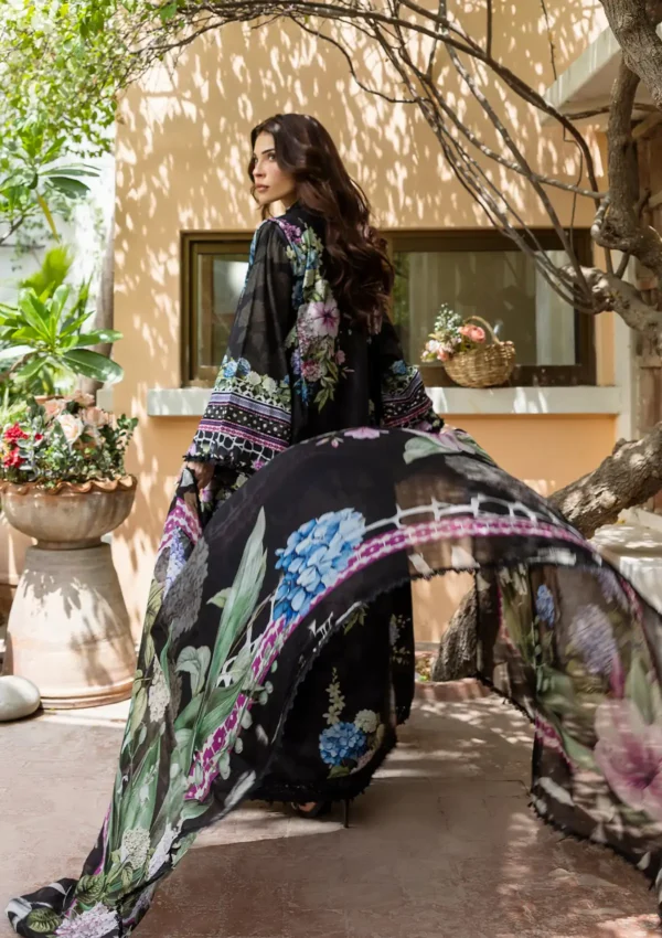 Elaf Prints Lawn'25 ECD-04A MIDNIGHT BLOOM - Image 2