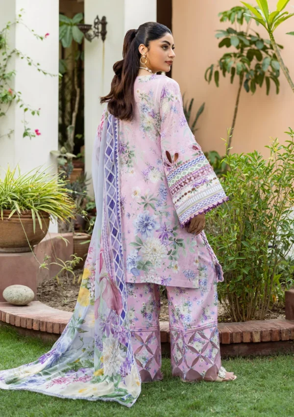 Lawn - Elaf Premium - Prints 25 - ECD#3A - WISTERIA - Image 3