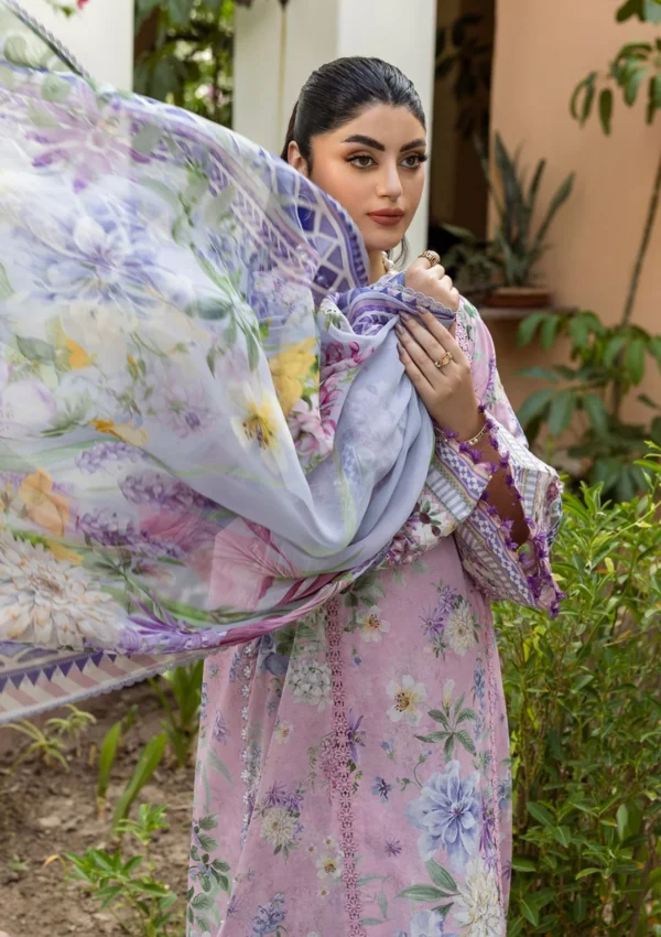 Lawn - Elaf Premium - Prints 25 - ECD#3A - WISTERIA - Image 4